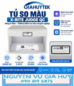 Tủ so màu X-Rite Judge QC hướng dẫn sử dụng và kiểm tra màu vật liệu